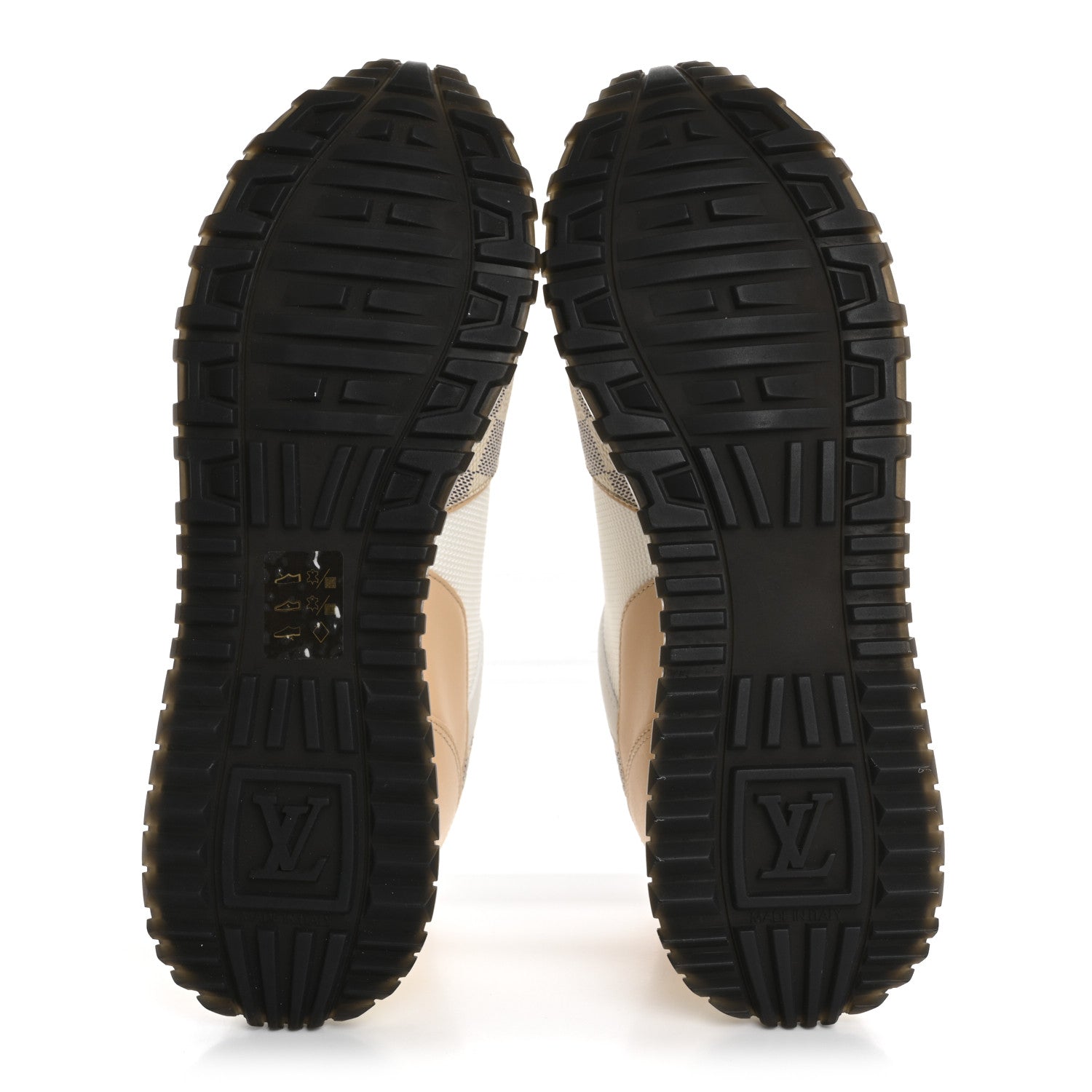 Louis Vuitton Calfskin Damier Azur Run Away Sneakers 39 White 6 of 11