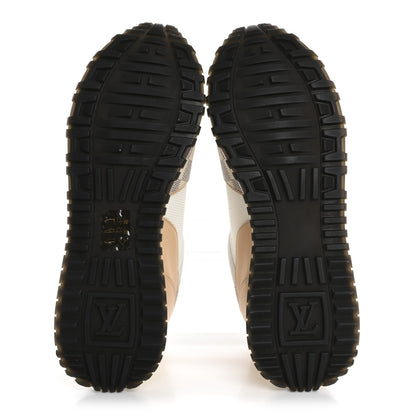 Louis Vuitton Calfskin Damier Azur Run Away Sneakers 39 White 6 of 11
