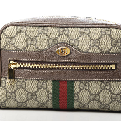 Gucci GG Supreme Monogram Web Small Ophidia Belt Bag 95 38 Dark Brown 8 of 10