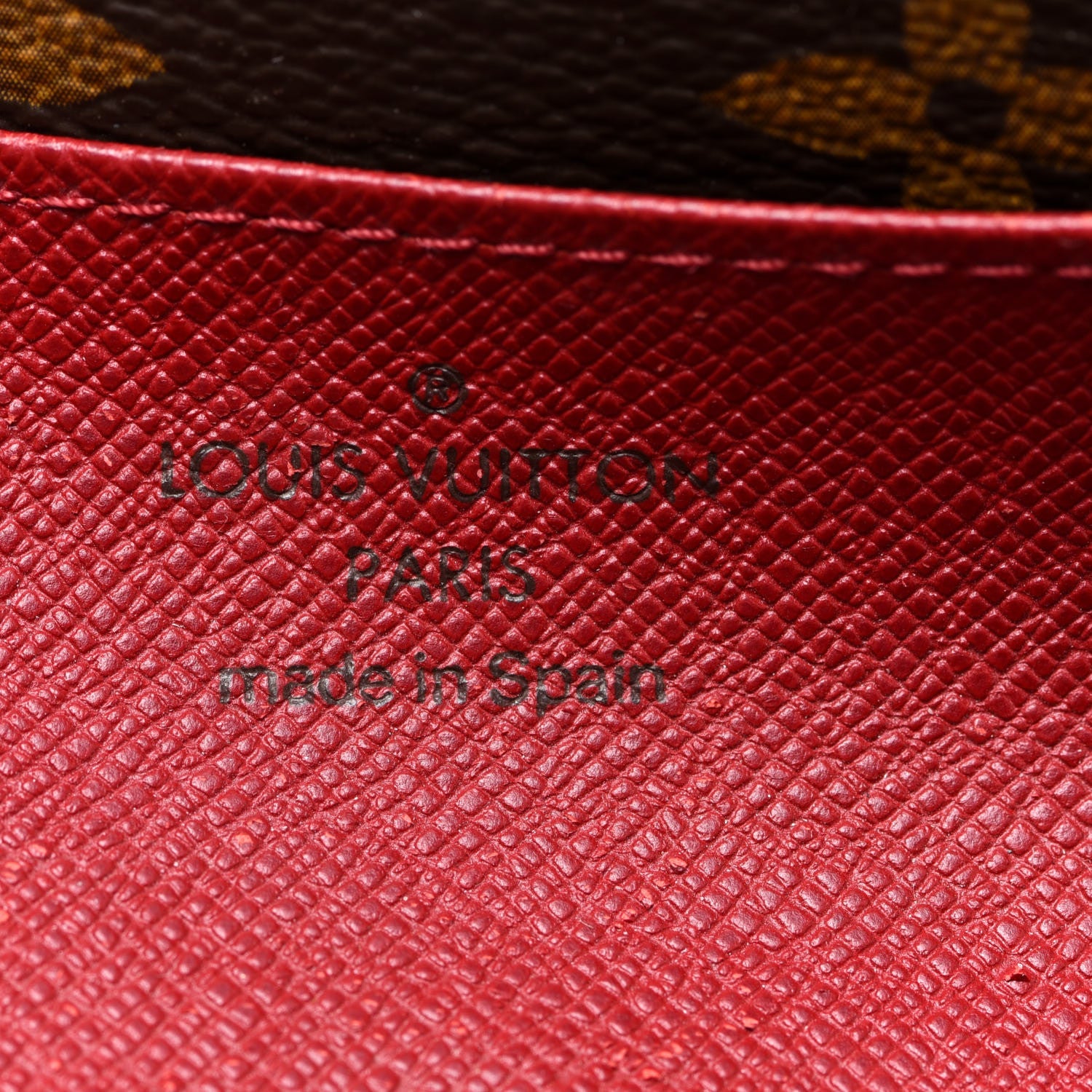 Louis Vuitton Monogram Emilie Wallet Rouge 6 of 10