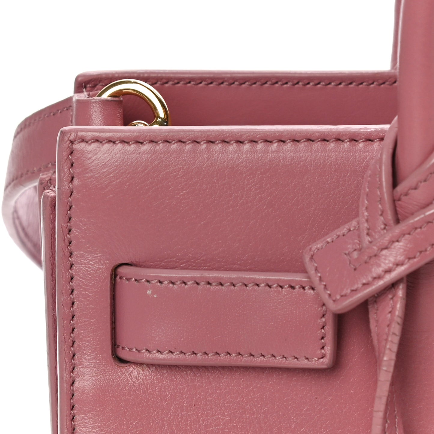 Calfskin Nano Sac De Jour Rose Dark