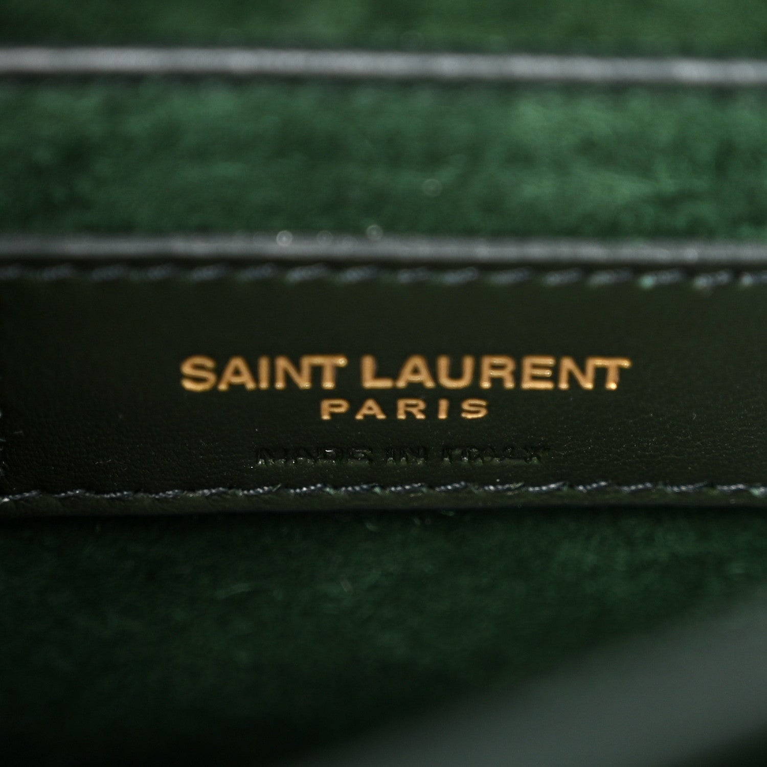 Saint Laurent Smooth Calfskin Medium Monogram Sunset Satchel Vert Kaki 6 of 10