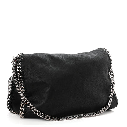 Stella McCartney Shaggy Deer Small Falabella Fold Over Tote Black 3 of 9