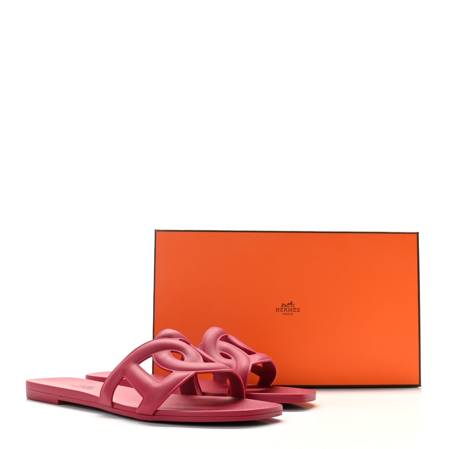 Hermes Rubber Aloha Sandals 37 Rose Baie 11 of 11