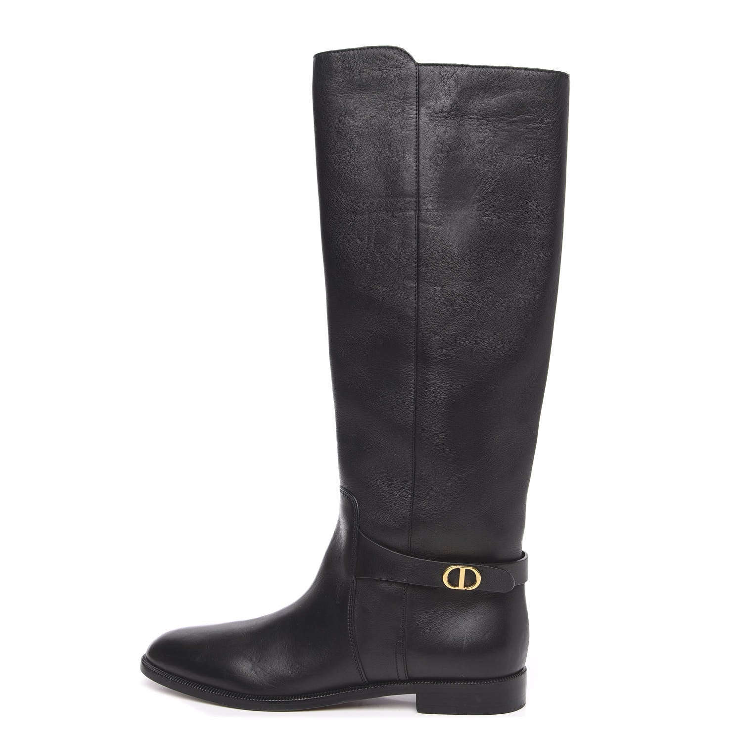Christian Dior Soft Calfskin Empreinte High Boot 36 Black 1 of 11