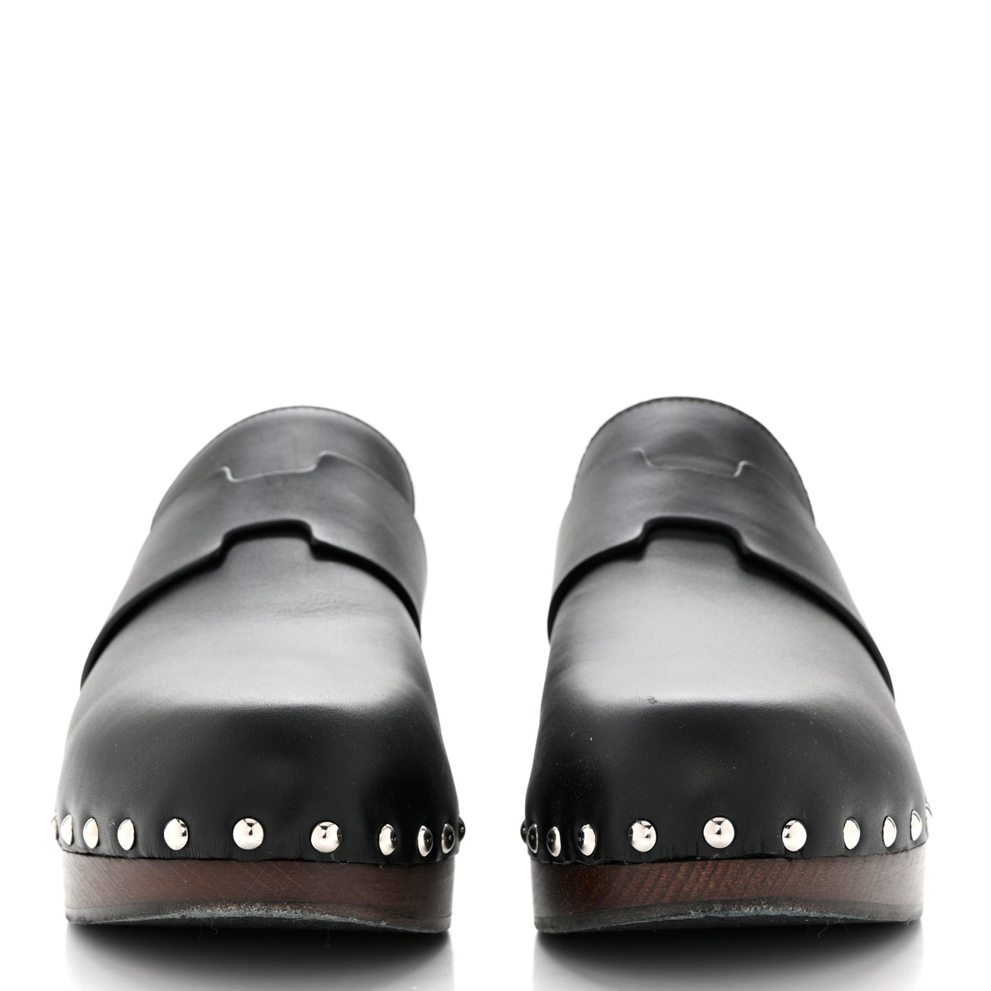 Calfskin Calya Mules 38 Black