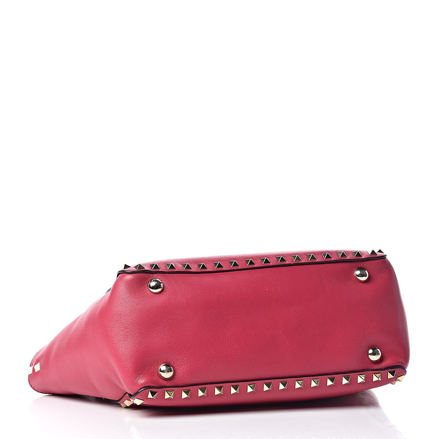 Vitello Small Rockstud Tote Cyclamin