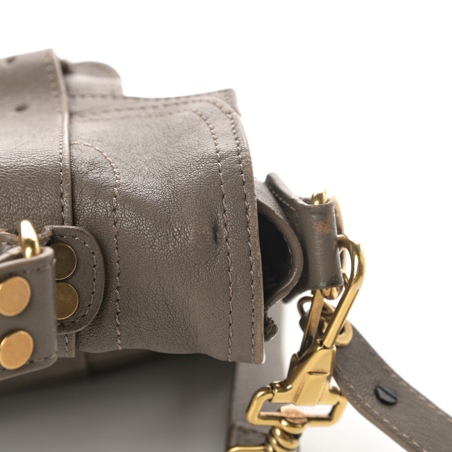 Lambskin Tiny PS1 Satchel Smoke