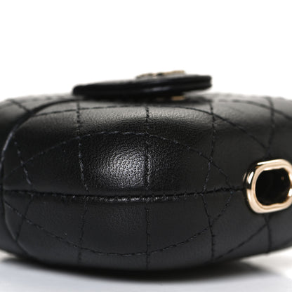 Chanel Lambskin Quilted Airpods Pro Case With Chain Black 6 of 7