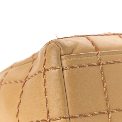 Chanel Lambskin Quilted Chocolate Bar Flap Shoulder Bag Beige 15 of 18