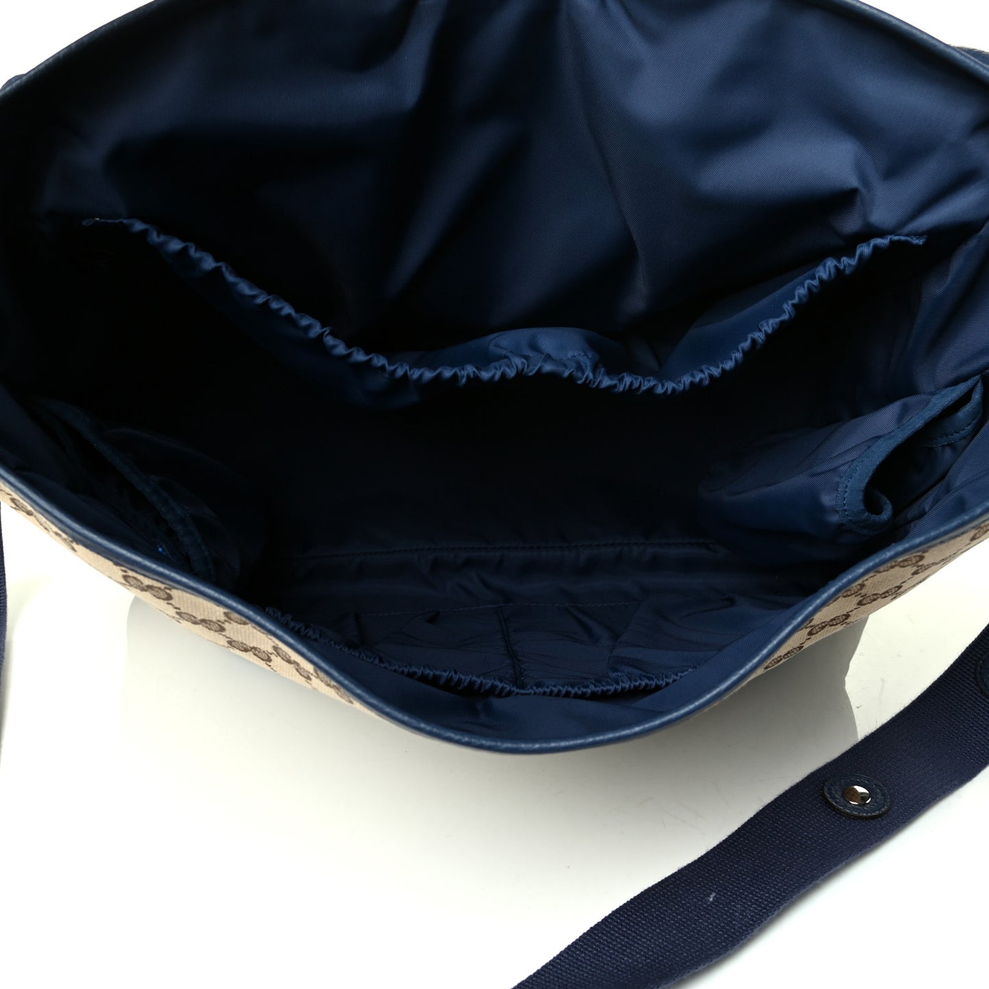 Monogram Convertible Diaper Bag Blue