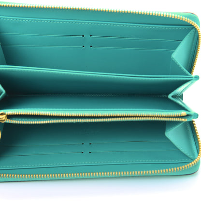 Louis Vuitton Vernis Zippy Wallet Bleu Lagon 5 of 9