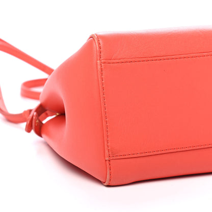 Fendi Nappa Mini Peekaboo Iconic Satchel Azalea 8 of 12