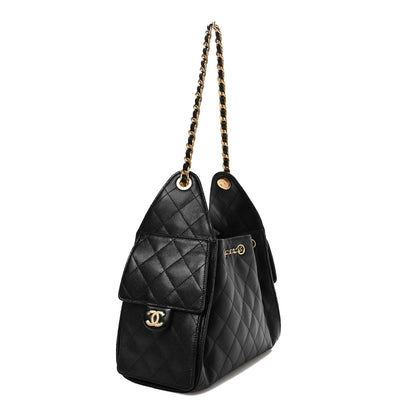 Chanel Caviar Quilted Small Chanel 25 Handbag Black 3 of 10