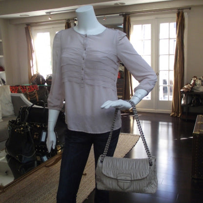 Prada Nappa Ruched Shoulder Bag Visone 2 of 9