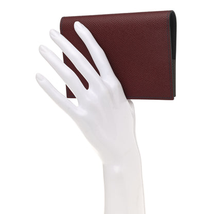Hermes Epsom M2 Magellan Passport Holder Rouge H Bleu Nuit Gris Tourterelle 2 of 8
