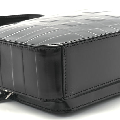 Burberry Patent Check Paddy Messenger Dark Charcoal Blue 9 of 10