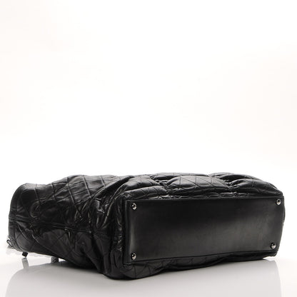 Chanel Lambskin East West Sharpei Shopping Tote Black 4 of 16