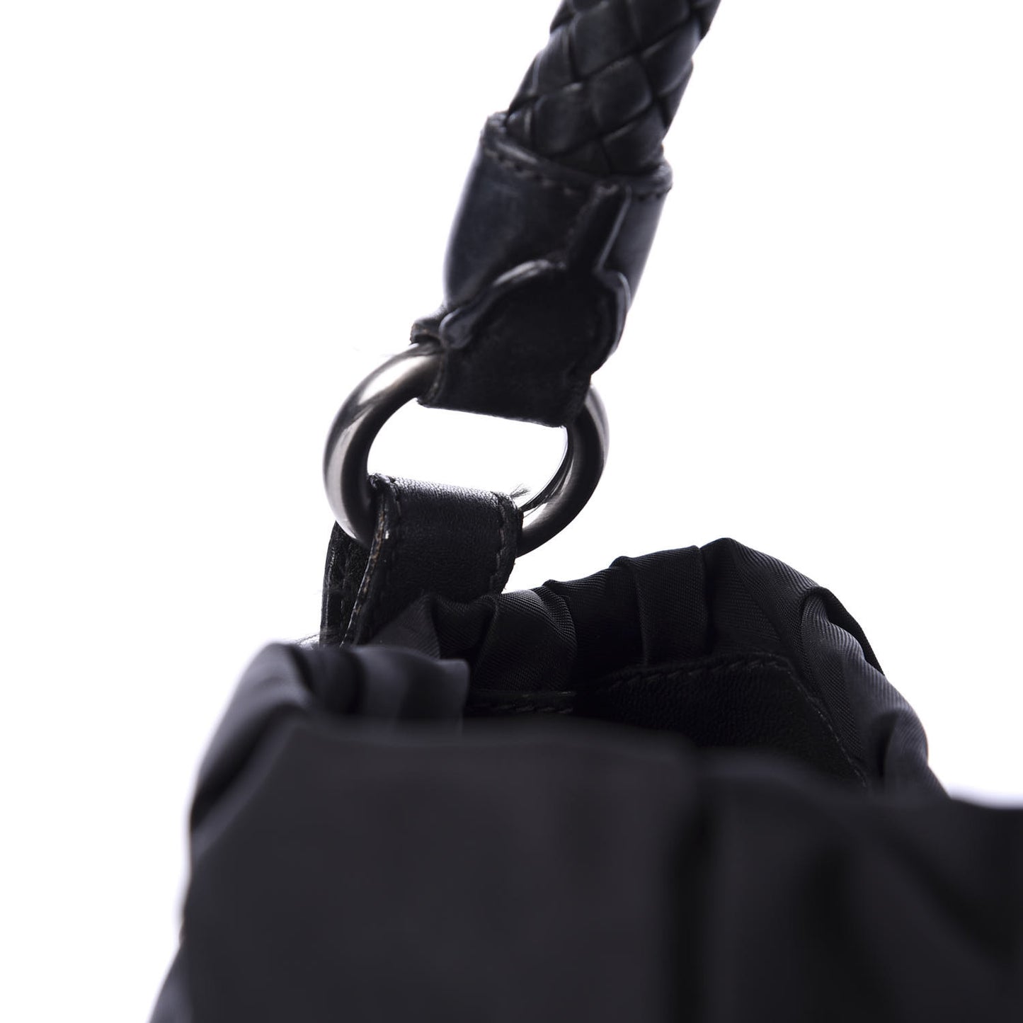 Tessuto Nylon Gaufre Hobo Black