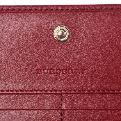 Burberry Haymarket Check Penrose Continental Wallet Military Red 6 of 6