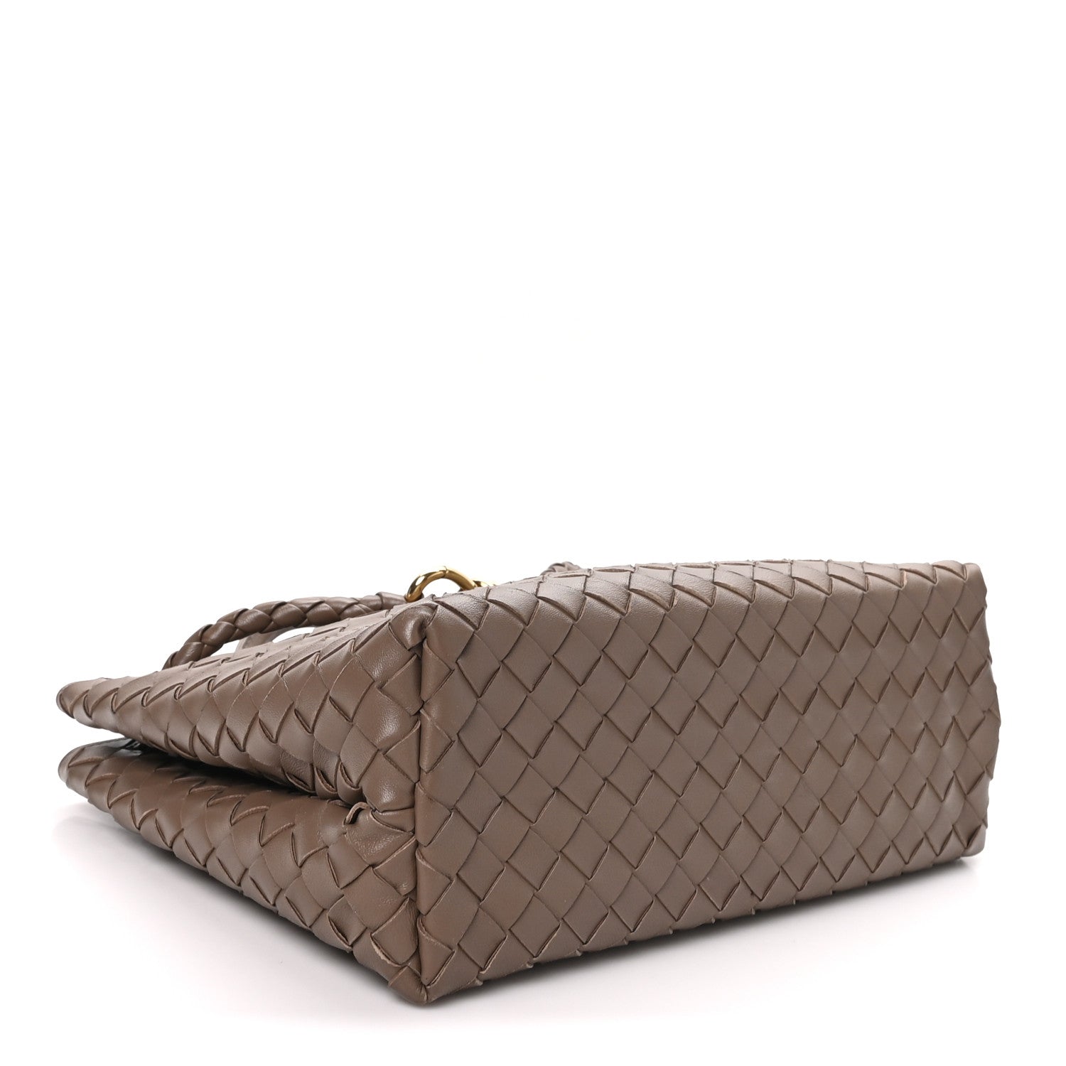 Bottega Veneta Nappa Intrecciato Medium Andiamo Shoulder Bag Taupe Grey 4 of 9