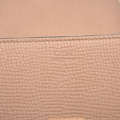 Chloe Grained Calfskin Lambskin Drew Shoulder Bag Powder Beige Caramel 6 of 6