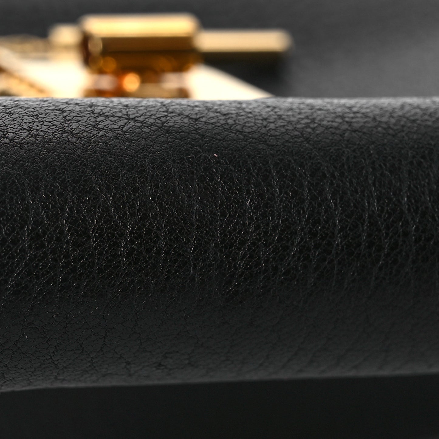 Goatskin Mini Drew Shoulder Bag Black