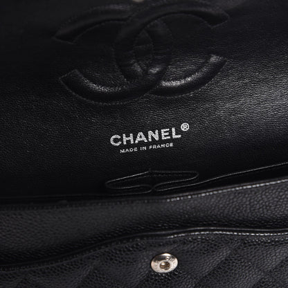 Chanel Caviar Quilted Medium Double Flap Black 7 of 9