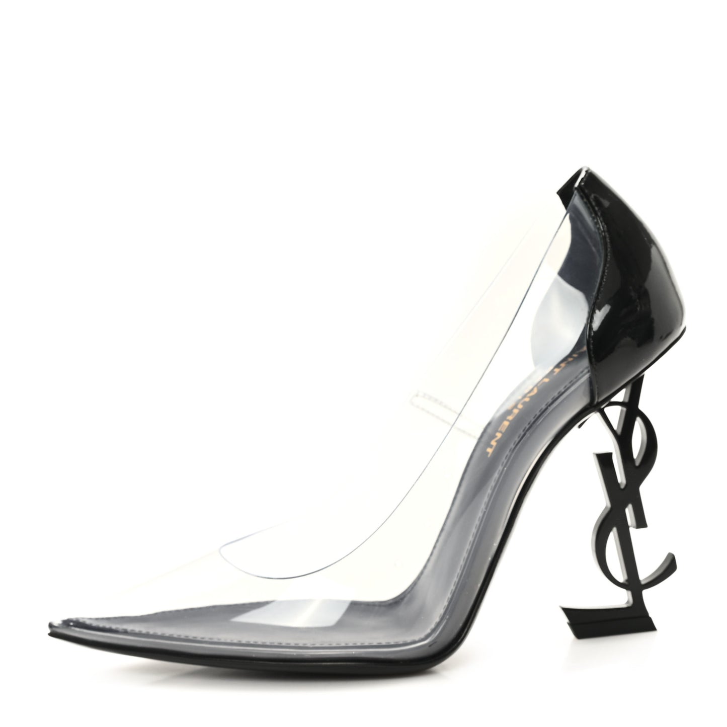 Patent Calfskin PVC Opyum 110 Pump 36.5 Black Transparent