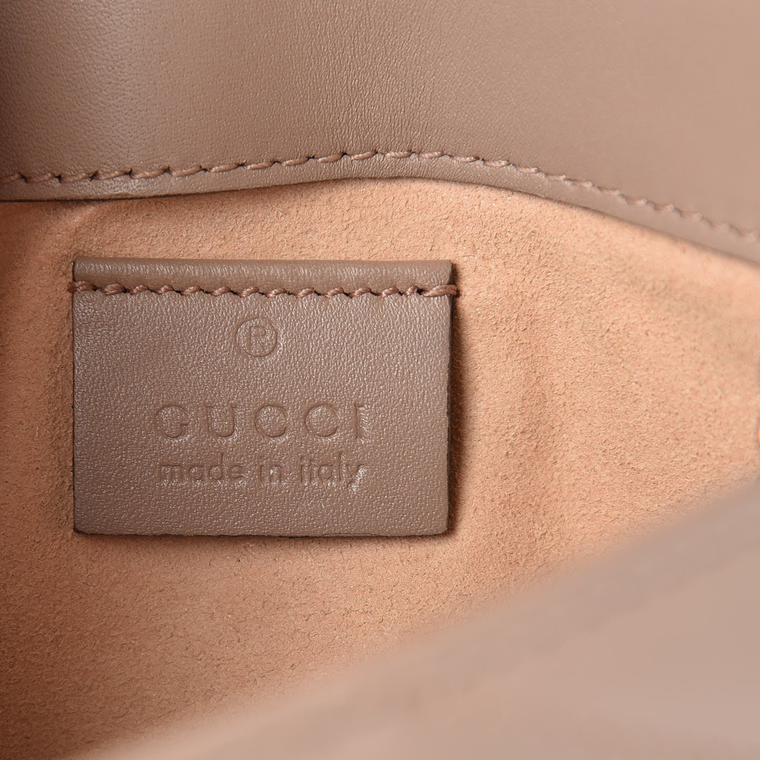 Gucci Calfskin Matelasse Super Mini GG Marmont Shoulder Bag Porcelain Rose 6 of 9