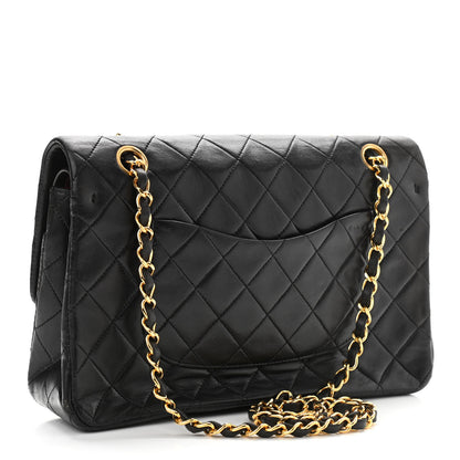 Chanel Lambskin Quilted Medium Double Flap Black 2 of 12