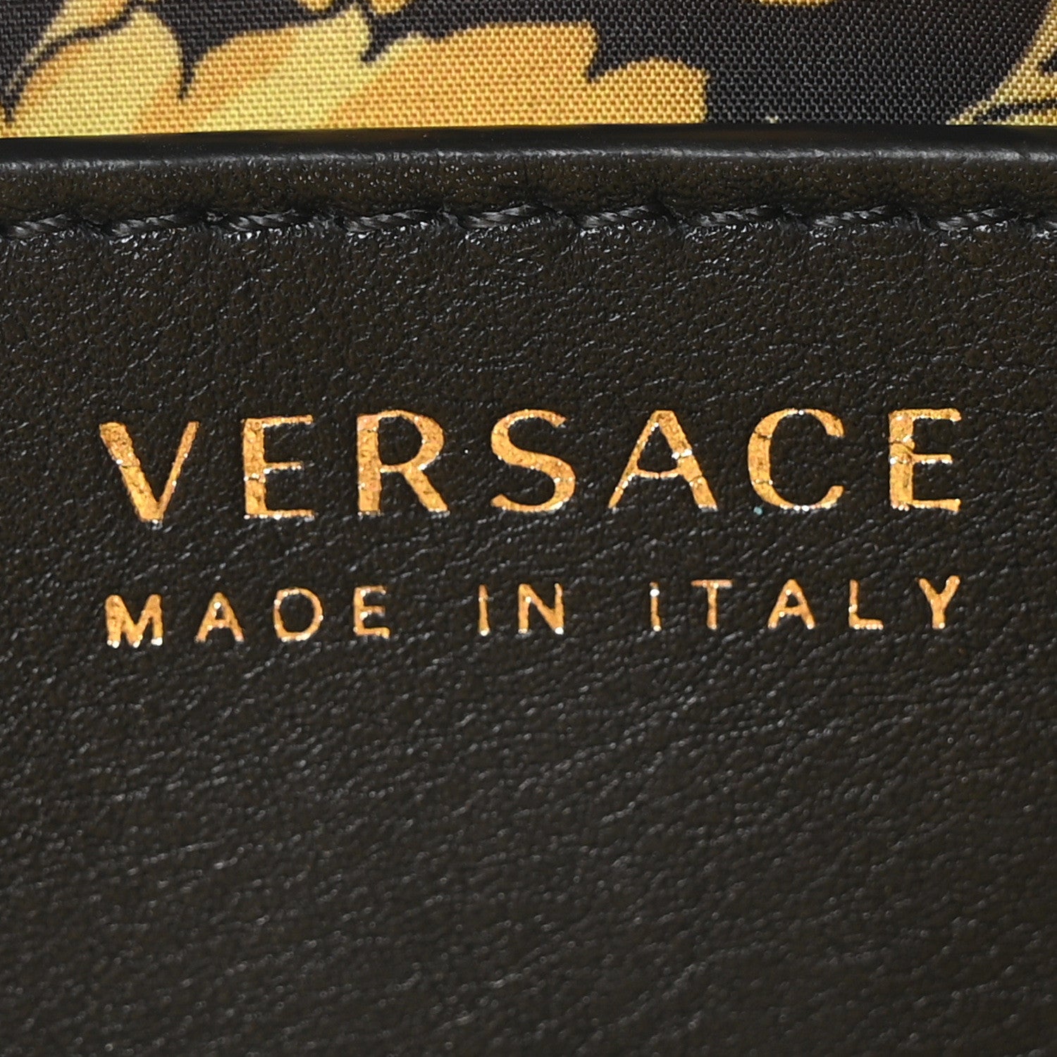 Versace Vitello Palazzo Medusa Wristlet Clutch Bag Black 6 of 9
