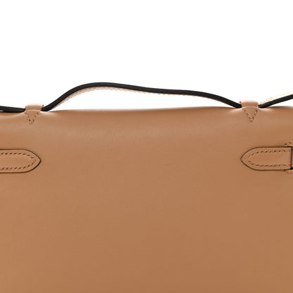 Hermes Swift Kelly Pochette Clutch Chai 5 of 9