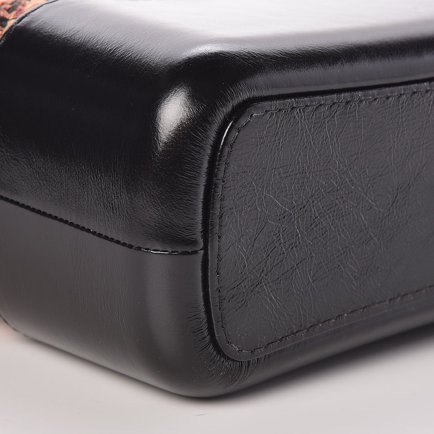Tweed Calfskin Medium Gabrielle Hobo Black Brown
