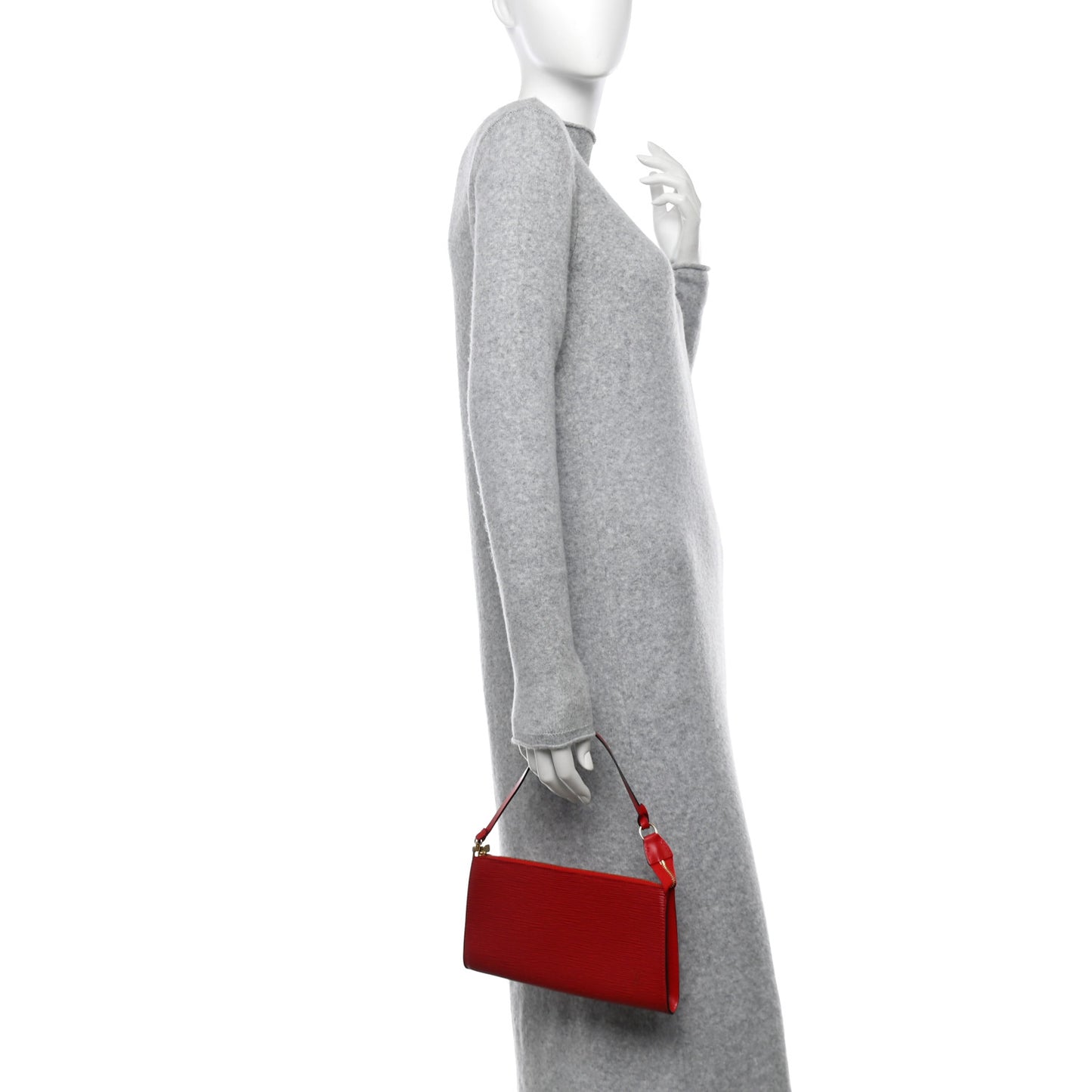 Epi Pochette Accessories 24 Castillan Red