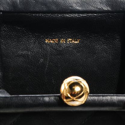 Chanel Satin Framed Mini Evening Bag Black 6 of 8