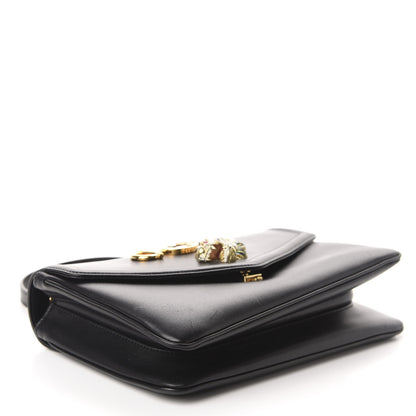 Gucci Vitello Palmellato Lux Crystal Medium Rajah Shoulder Bag Black 4 of 12