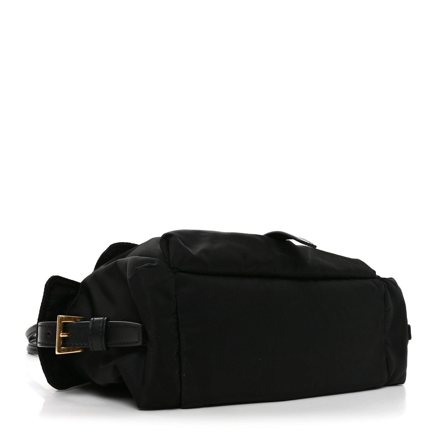 Re-Nylon Triangle Medium Explore Tote Black