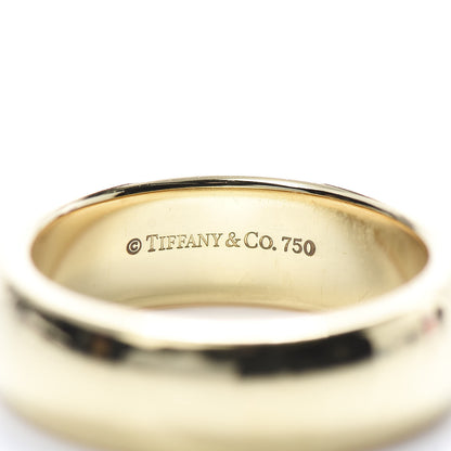Tiffany 18K Yellow Gold 6mm Classic Wedding Band Ring 49 4.75 4 of 4