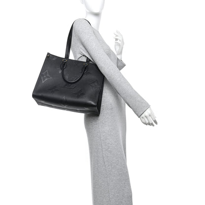 Louis Vuitton Empreinte Monogram Giant Onthego MM Black 2 of 10