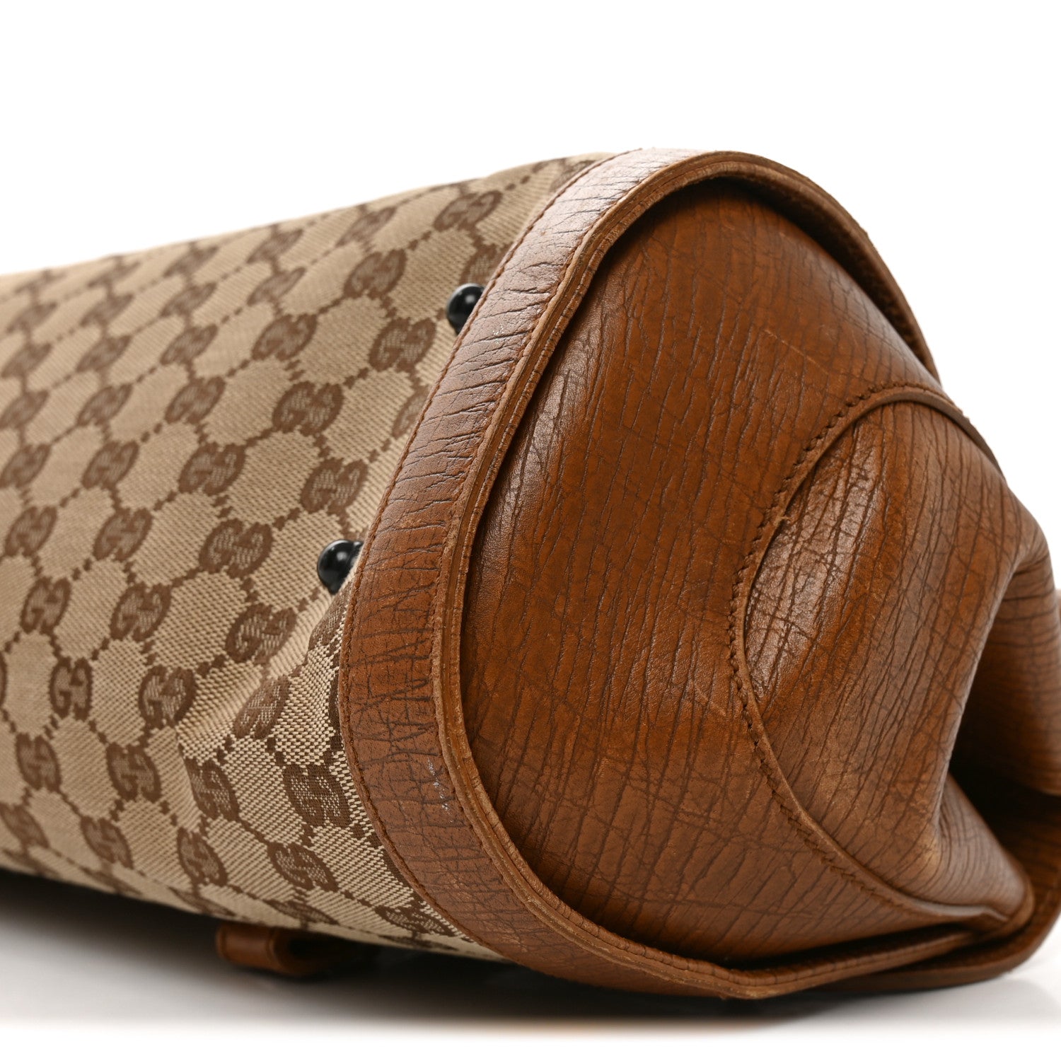 Gucci Monogram Bamboo Bullet Handbag Brown 10 of 10
