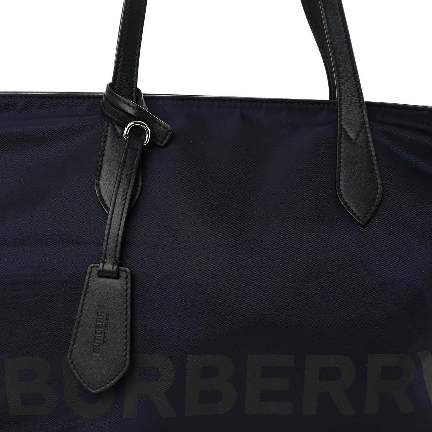 Nylon Logo Tote Medium Blue