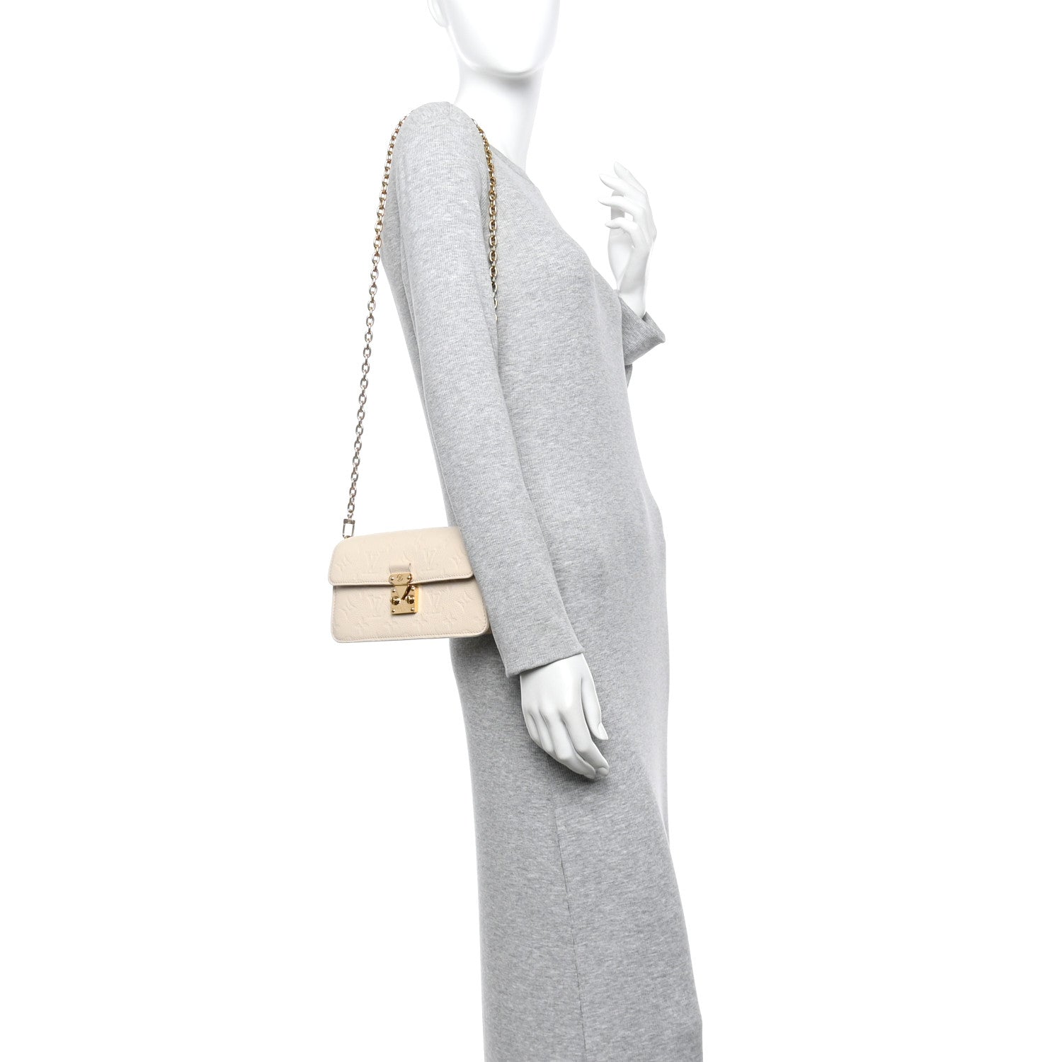 Louis Vuitton Empreinte Metis Wallet On Chain Cream 2 of 12