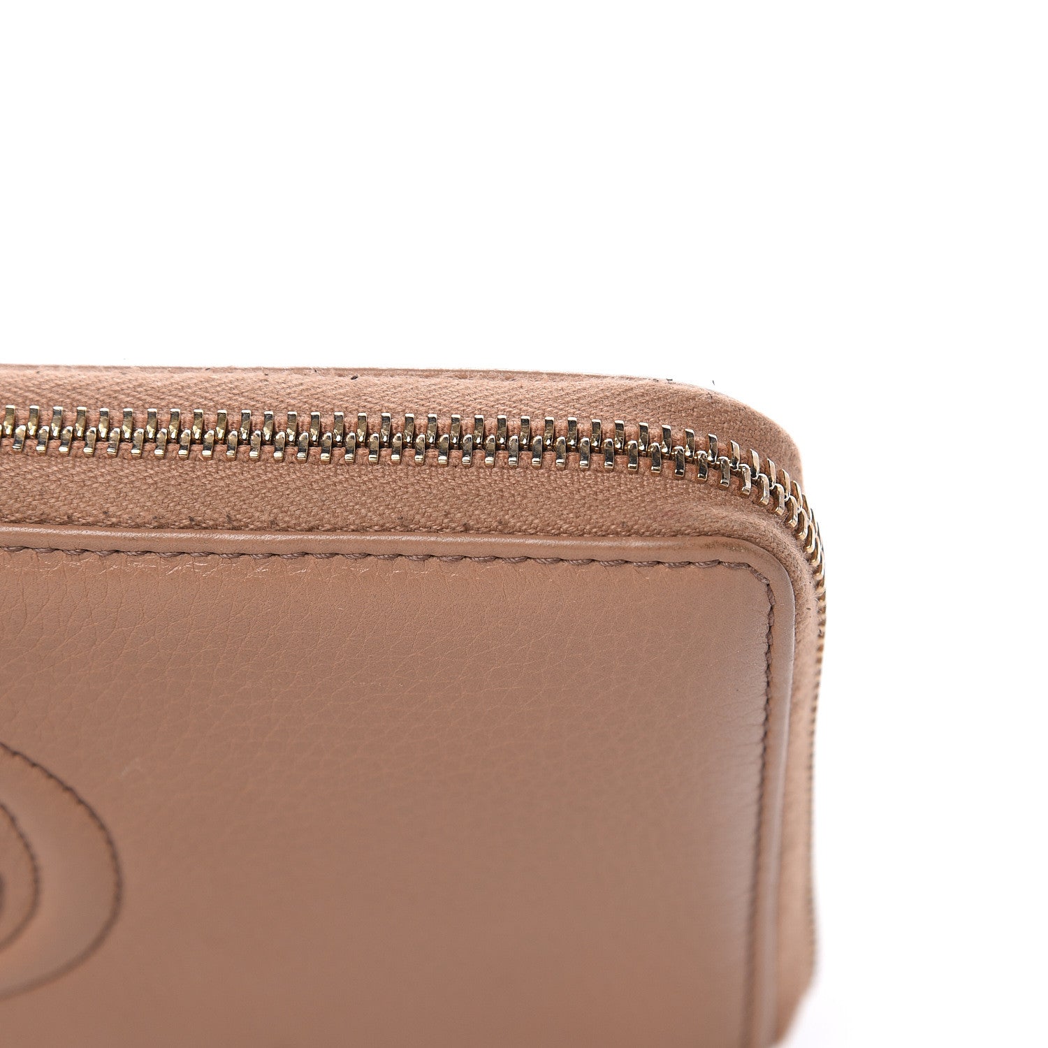 Gucci Calfskin Soho Zip Around Wallet Camelia 11 of 14