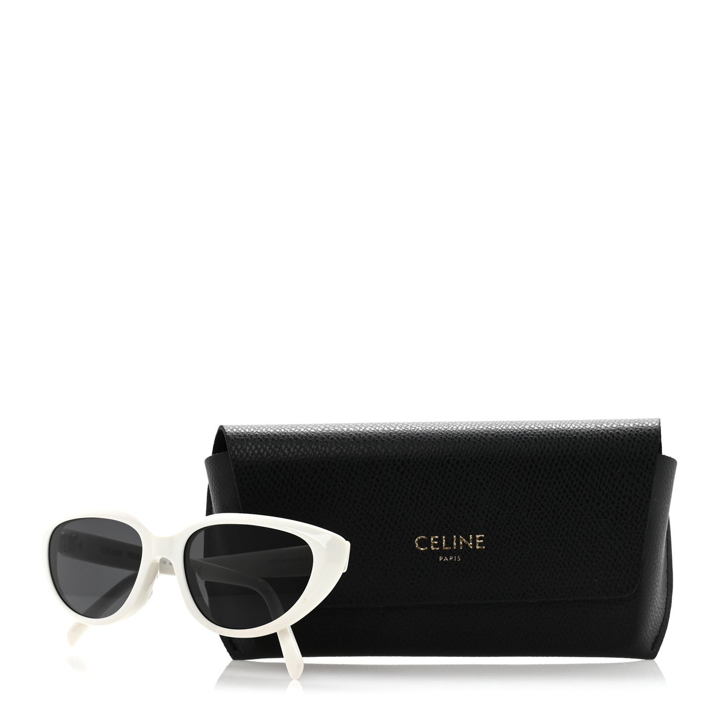 Acetate Cat Eye Sunglasses CL40220U White