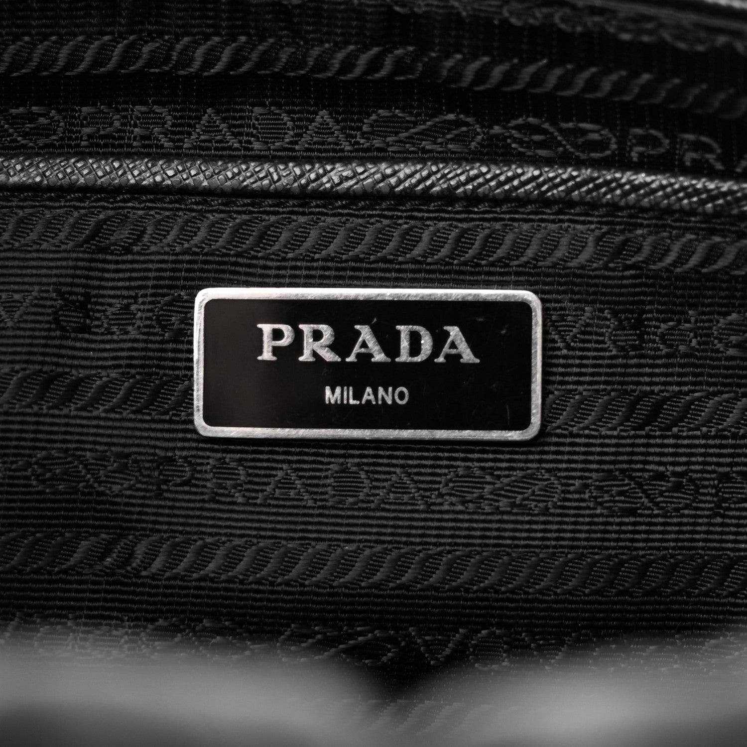 Prada Nylon Tessuto Impuntu Quilted Shoulder Bag Black 6 of 10