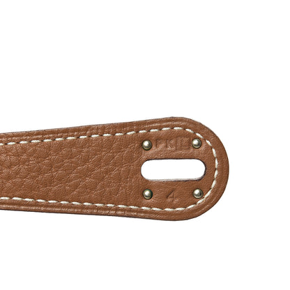 Hermes Taurillon Clemence Lindy 34 Gold 6 of 11