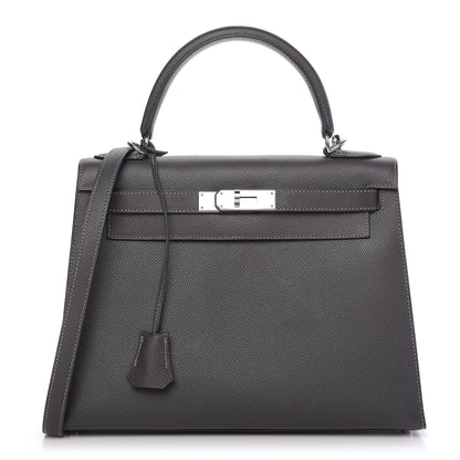 Hermes Epsom Kelly Sellier 28 Graphite 1 of 12