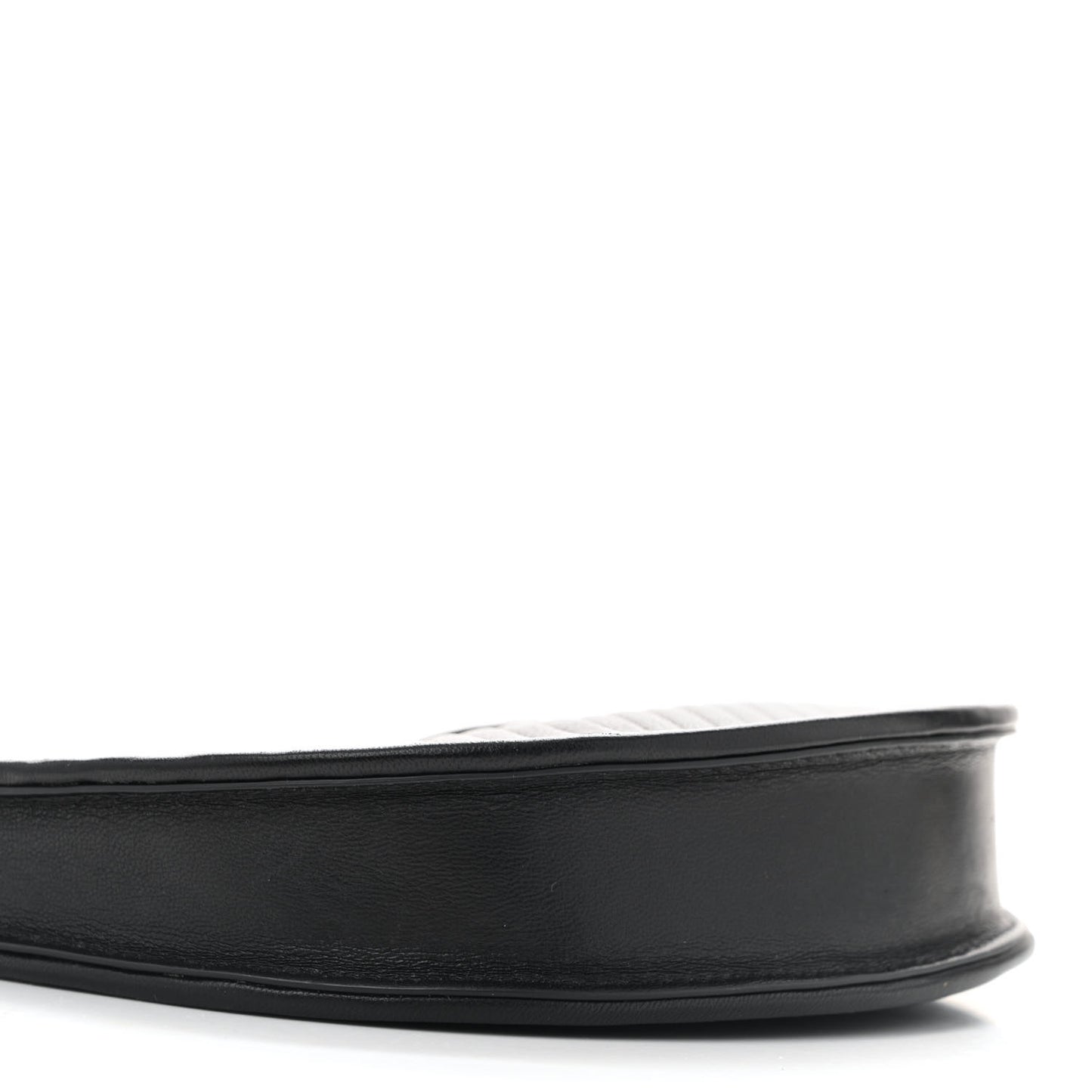 Lambskin Mini Vlogo Hobo Bag Black
