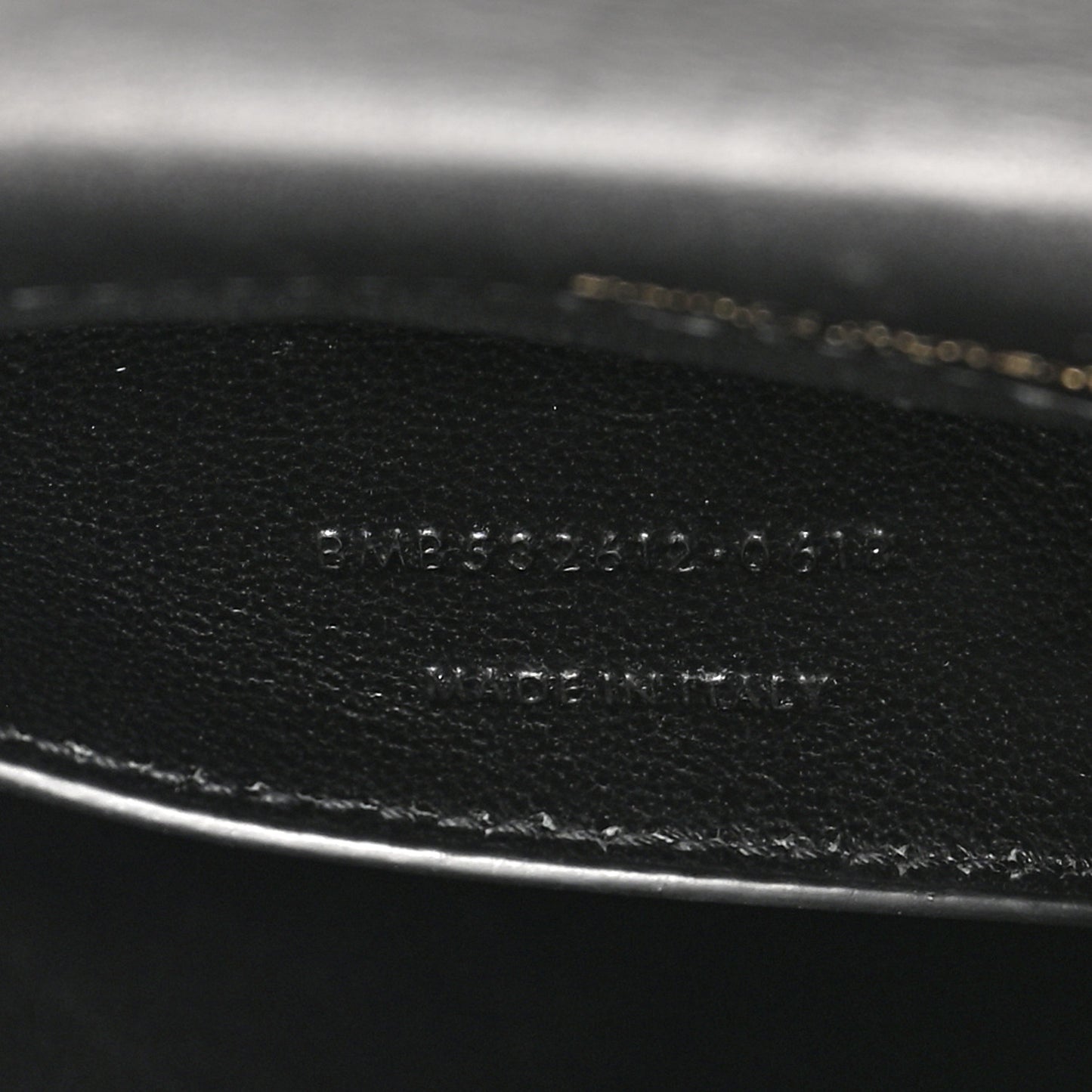 Lambskin Matelasse Monogram Medium Vicky Chain Bag Black